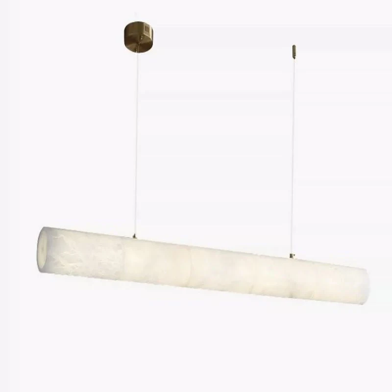 Sylvia Alabaster Linear Pendant Light Island - Image 5