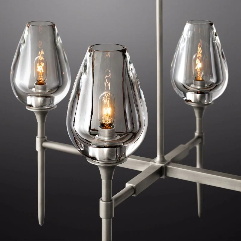 Tulip Series Glass Chandelier - Image 13