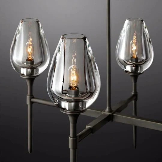Tulip Series Glass Chandelier - Image 40