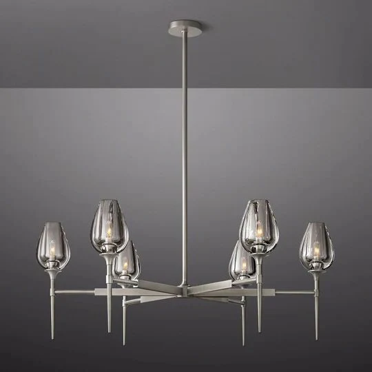 Tulip Series Glass Chandelier - Image 44