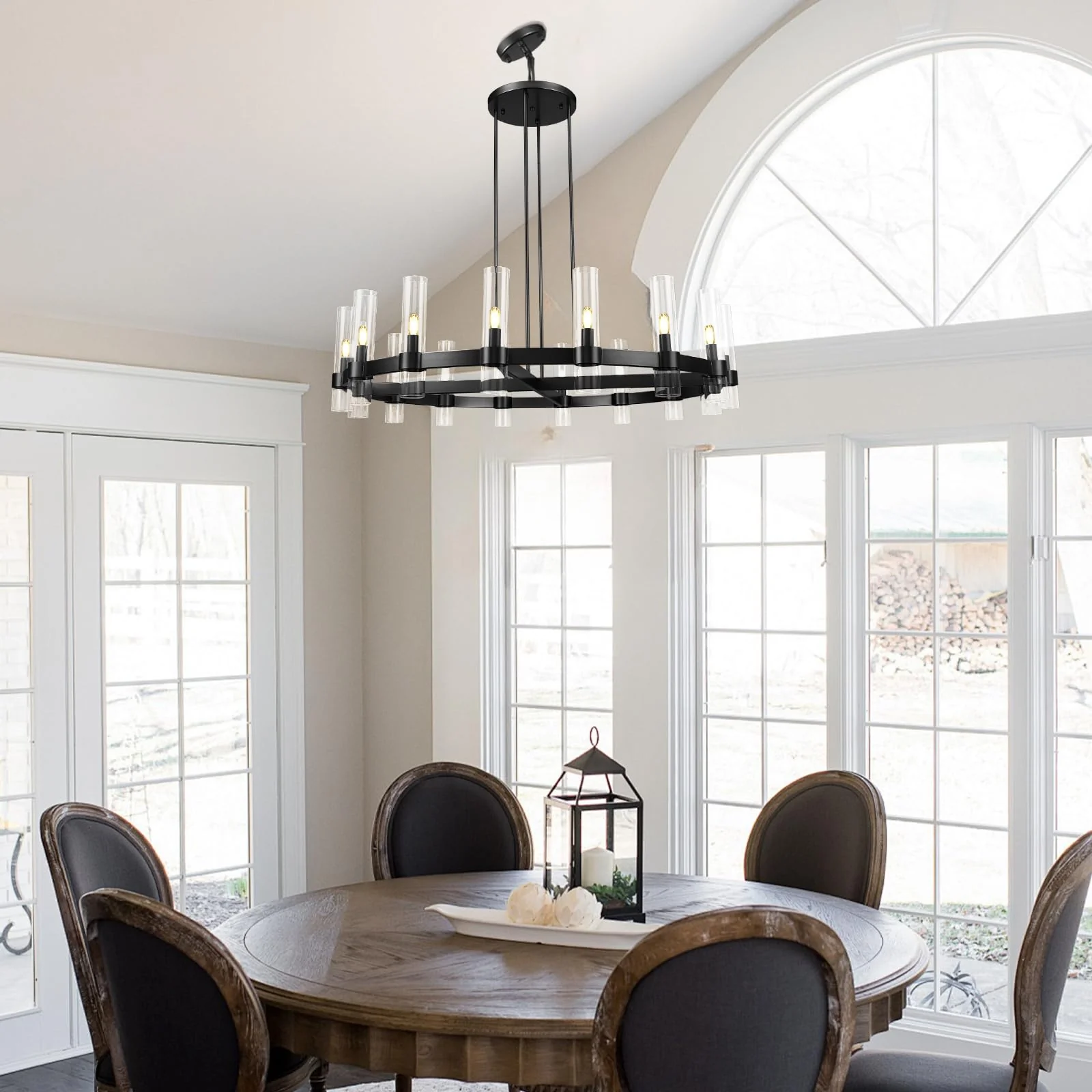 Vella Modern Fashion Glass Round Chandelier Light D36‘’ - Image 4