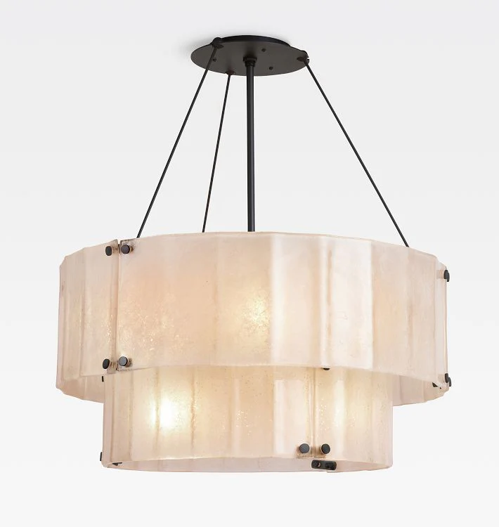 Willamette Glass Round Chandelier 2-Tier 32'' - Image 12