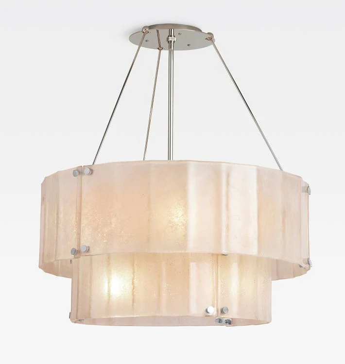 Willamette Glass Round Chandelier 2-Tier 32'' - Image 13