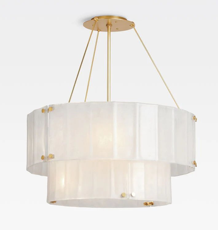 Willamette Glass Round Chandelier 2-Tier 32'' - Image 5