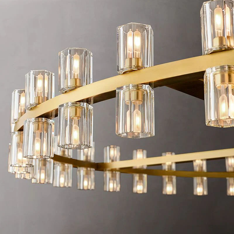 Wincei Crystal Shades Round Chandelier 60" - Image 9