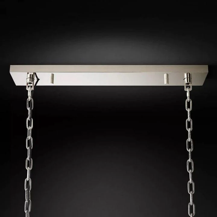 Zella 2-Tier Rectangular Chandelier 72"W - Image 6