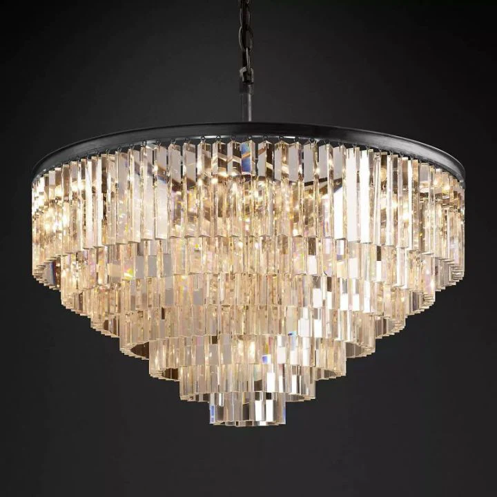 Zella Multi-Layer Round Chandelier 44"D - Image 3